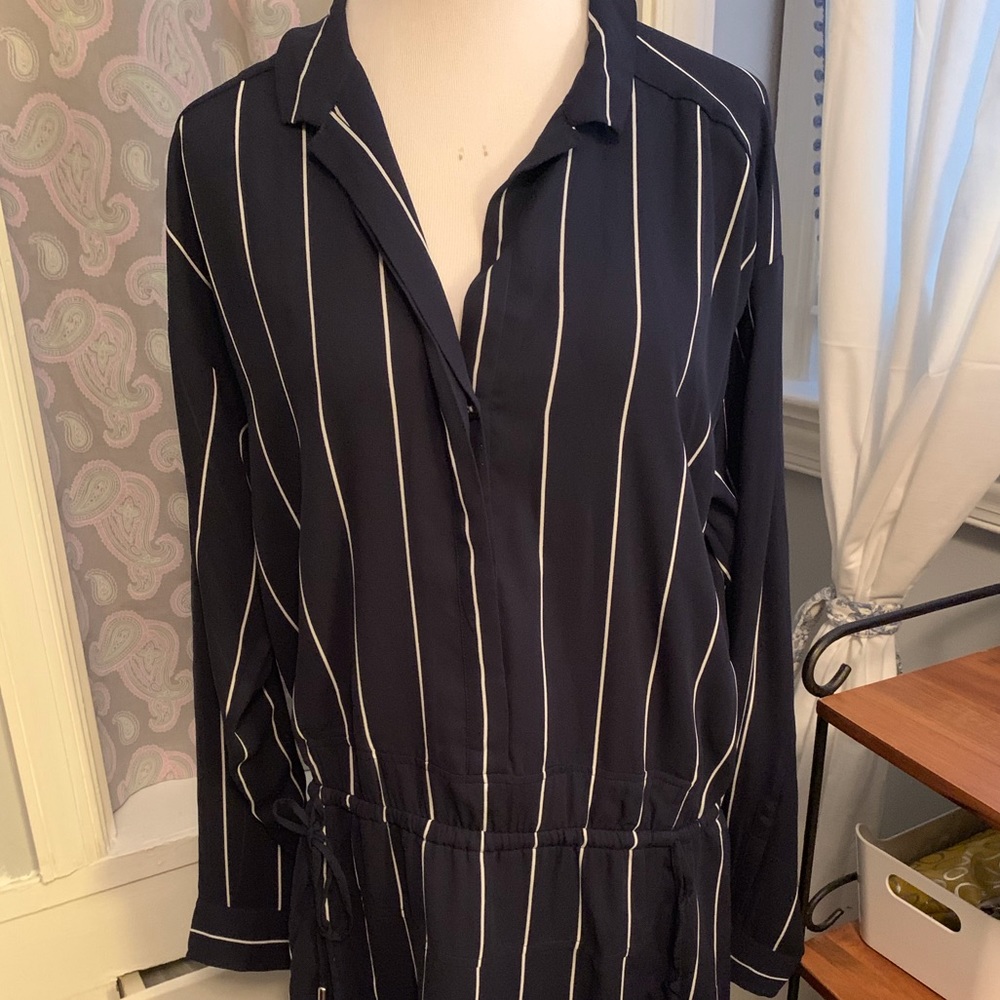 Banana Republic striped shirt dress. NWT. Sz 16